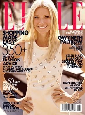 Gwyneth Paltrow, Elle Magazine 01 November 2010 Cover Photo - United States