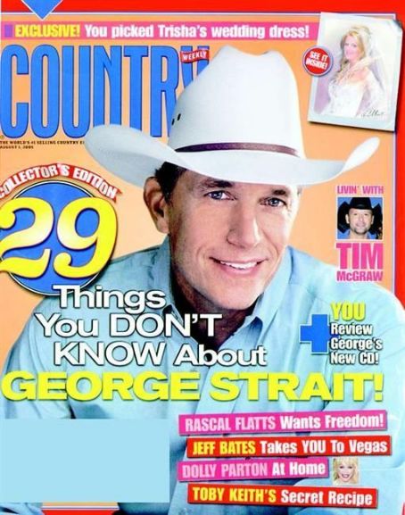 George Strait, Tim McGraw, Trisha Yearwood, Country Weekly Magazine 01 ...