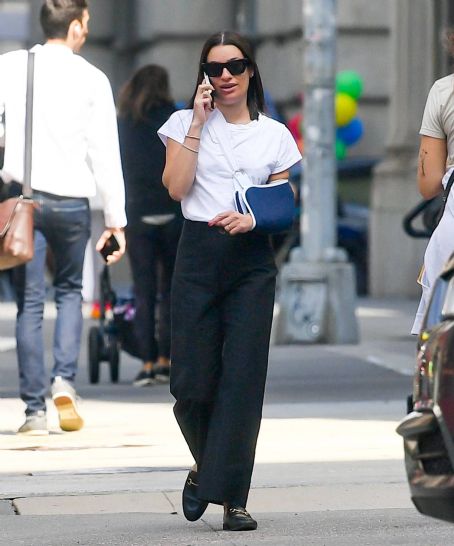 Lea Michele – Seen on a stroll in New York