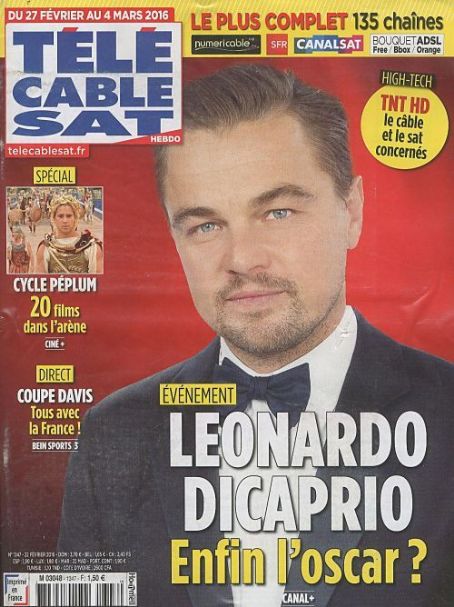 Leonardo DiCaprio - Télé Cable Satellite Magazine Cover [France] (27 February 2016)