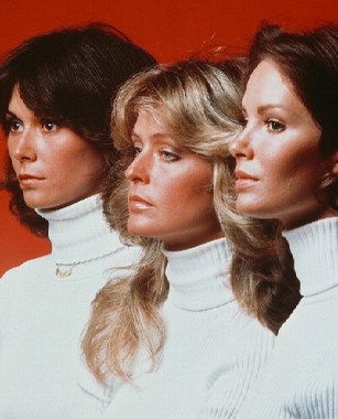 Farrah Fawcett, Kate Jackson and Jaclyn Smith in Charlie´s Angels (1976)