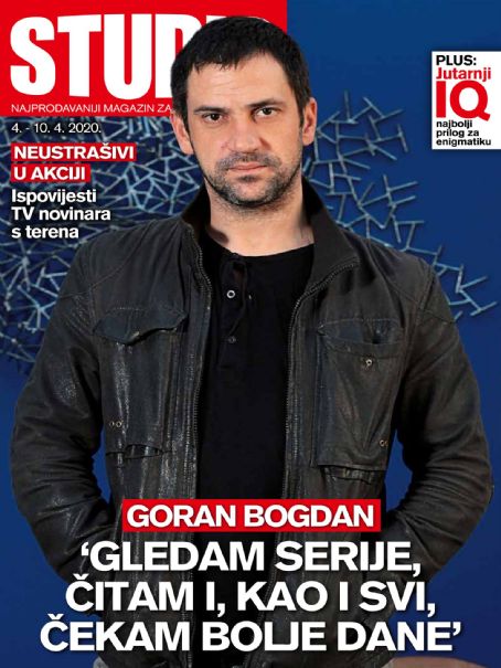 Goran Bogdan, Studio Magazine 04 April 2020 Cover Photo - Croatia