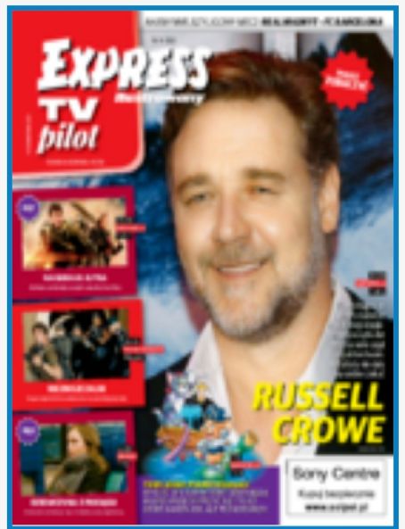 Russell Crowe - Express Tv Pilot Magazine Cover [Poland] (9 April 2021)