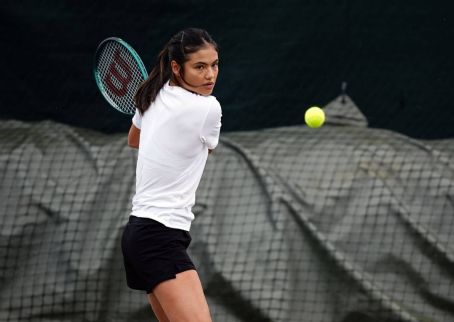 Emma Raducanu – Seen at Practice session at Wimbledon 2024