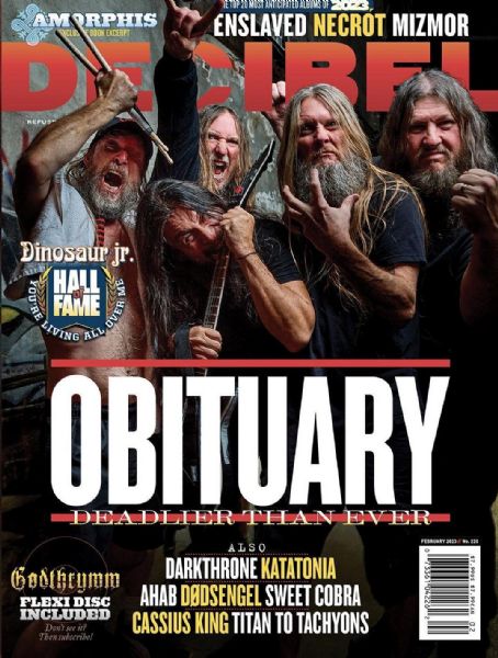 Obituary - Decibel Magazine Cover [United States] (February 2023)
