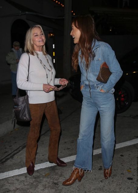 Maggie Q – With Bo Derek seen after dinner at Craig’s in West Hollywood