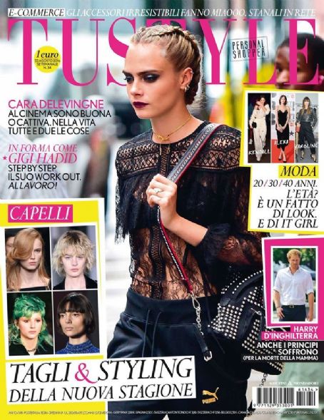 Cara Delevingne, Tu Style Magazine 22 August 2016 Cover Photo - Italy