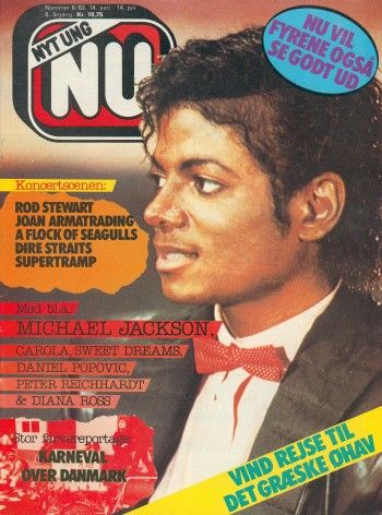 Michael Jackson Ung Nu Magazine June 1983 Cover Photo Denmark