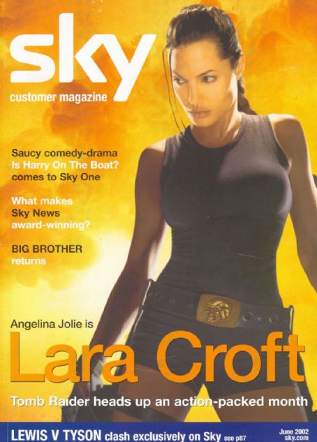 Angelina Jolie - Sky Magazine Cover [United States] (June 2002)
