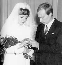 Vladimir Putin and Ludmilla Shkrebneva