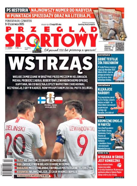 Piotr Zielinski - Przegląd Sportowy Magazine Cover [Poland] (9 June 2025)