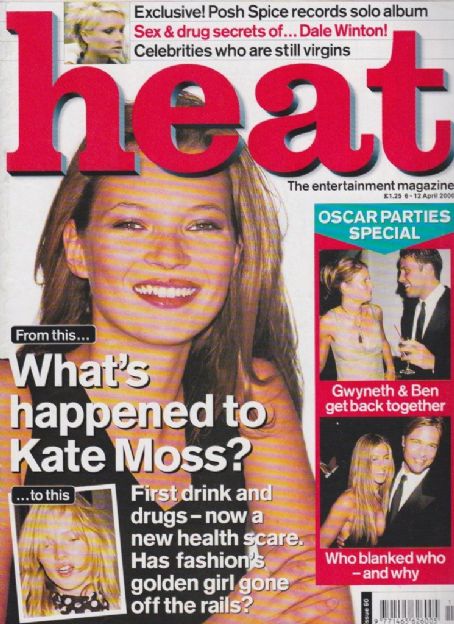 Kate Moss - Heat Magazine Cover [United Kingdom] (6 April 2000)