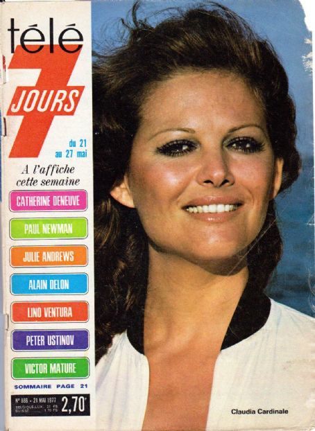 Claudia Cardinale, Télé 7 Jours Magazine 21 May 1977 Cover Photo - France