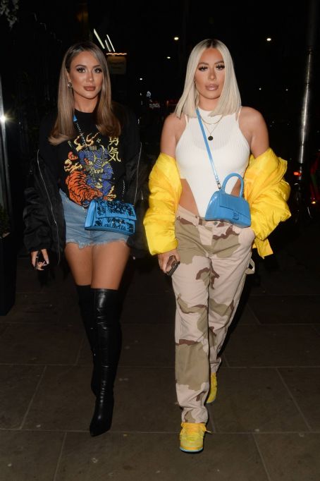 Demi Sims – With Frankie Sims night out in Kensington | Demi Sims