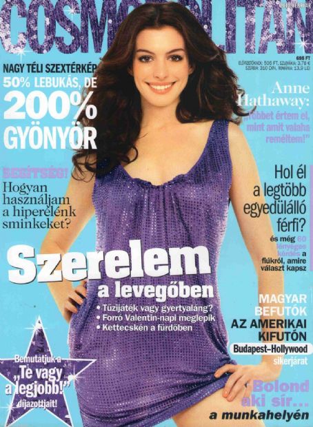 Anne Hathaway, Cosmopolitan Magazine February 2010 Cover Photo - Hungary