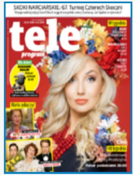 Joanna Klepko Program Tele Magazine 28 December 2018 Cover Photo Poland