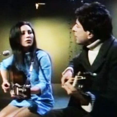 Julie Felix and Leonard Cohen