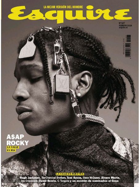 ASAP Rocky, Esquire Magazine February 2019 Cover Photo - Spain