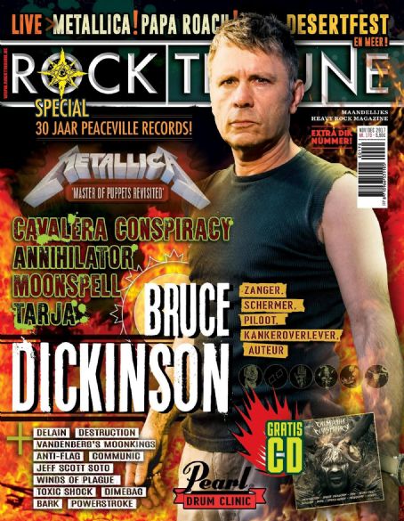 Bruce Dickinson, Rock Tribune Magazine December 2017 Cover Photo ...