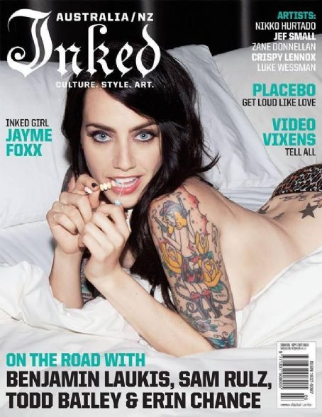 Jayme Foxx Inked Magazine October 13 Cover Photo Australia