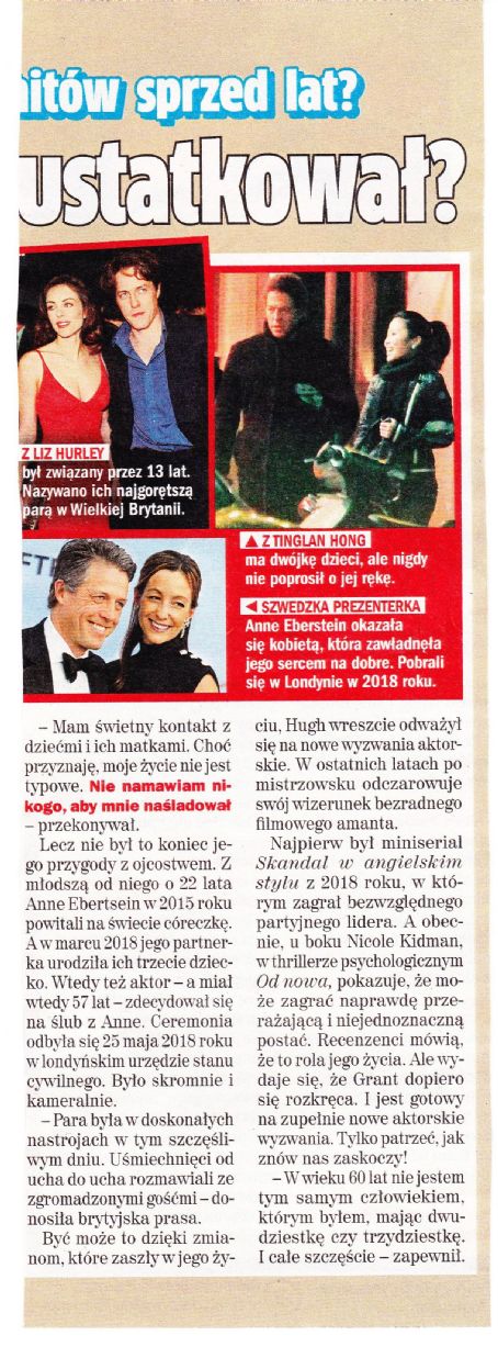 Hugh Grant - Rewia Magazine Pictorial [Poland] (17 February 2021)