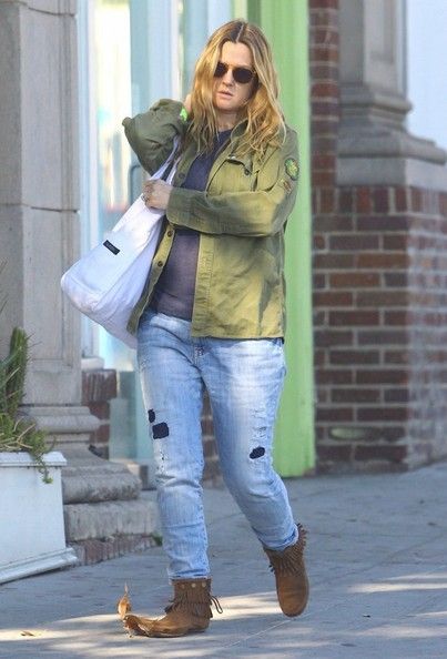 drew barrymore casual style