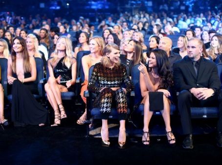 Selena Gomez in the audience at the 2015 MTV Video Music Awards at Microsoft Theater on August 30, 2015 in Los Angeles, California