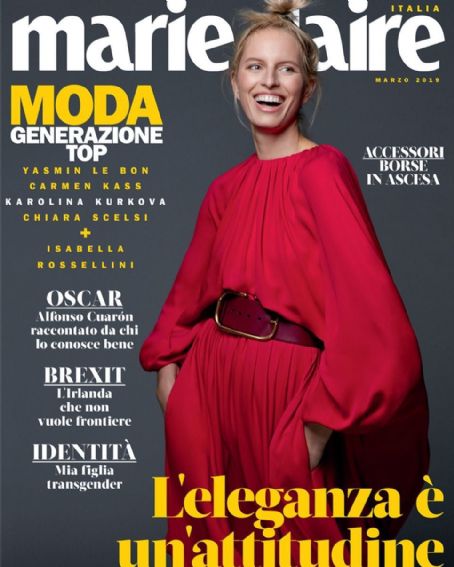 Karolina Kurkova - Marie Claire Magazine Cover [Italy] (March 2019)