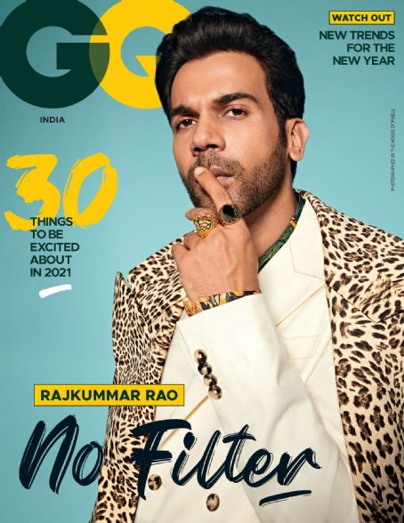 Rajkummar Rao, GQ Magazine January 2021 Cover Photo - India