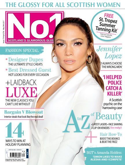 Jennifer Lopez - No.1 Magazine Cover [United Kingdom] (27 April 2017)