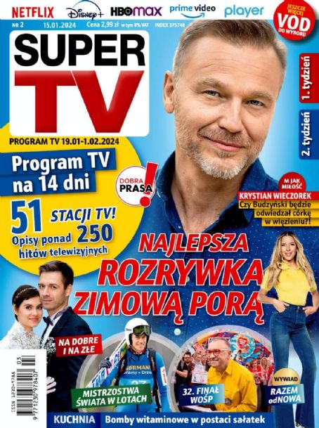 Krystian Wieczorek, Super TV Magazine 19 January 2024 Cover Photo - Poland