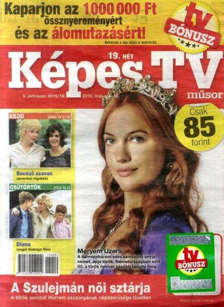 Meryem Uzerli - Kepes TV Magazine Cover [Hungary] (5 May 2015)