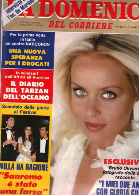 Gloria Guida, La Domenica Del Corriere Magazine 13 February 1982 Cover ...