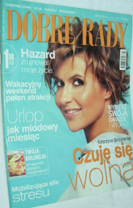 Katarzyna Skrzynecka, Dobre Rady Magazine July 2004 Cover Photo - Poland