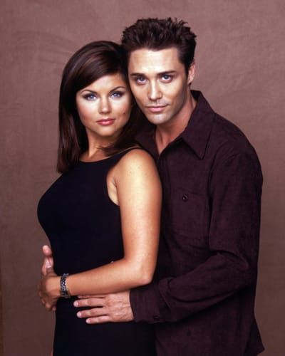 Tiffani Thiessen and Vincent Young