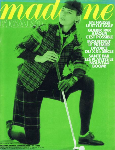 Marie Lindfors - Madame Figaro Magazine Cover [France] (9 September 1989)