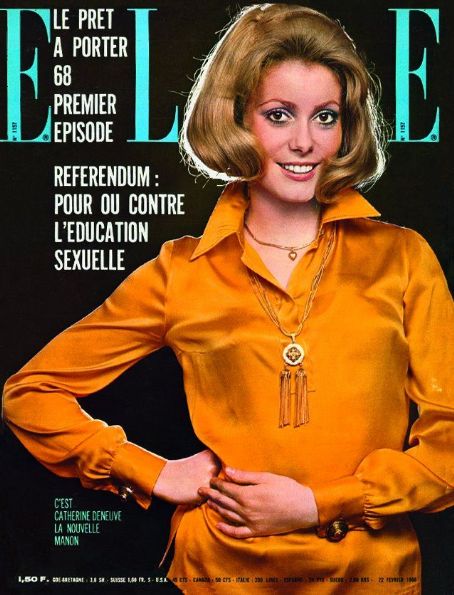 Catherine Deneuve - Elle Magazine Cover [France] (22 February 1968)