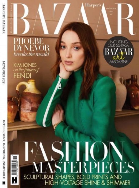 Phoebe Dynevor - Harper's Bazaar Magazine Cover [United Kingdom] (November 2021)