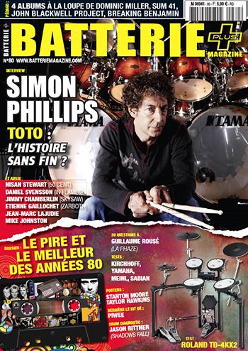 Simon Phillips - Batterie Magazine Cover [France] (June 2011)