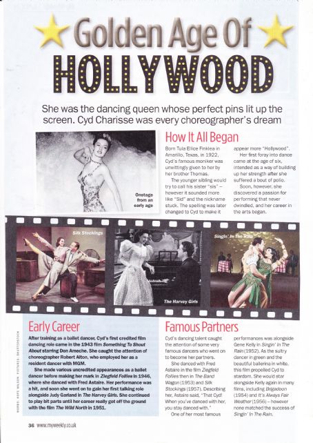 Cyd Charisse - My Weekly Magazine Pictorial [United Kingdom] (27 October 2020)