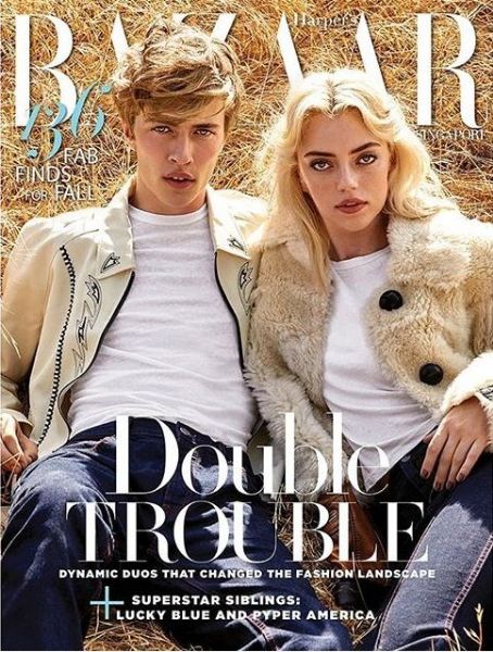 Lucky Blue Smith, Pyper Smith, Harper's Bazaar Magazine August 2018 ...