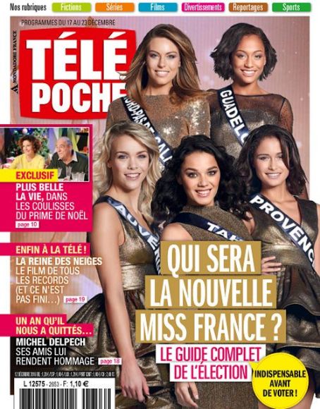 Noemie Mazella Oceane Faure Laurine Maricau Morgane Theresine Vaea Ferrand Tele Poche Magazine 17 December 2016 Cover Photo France