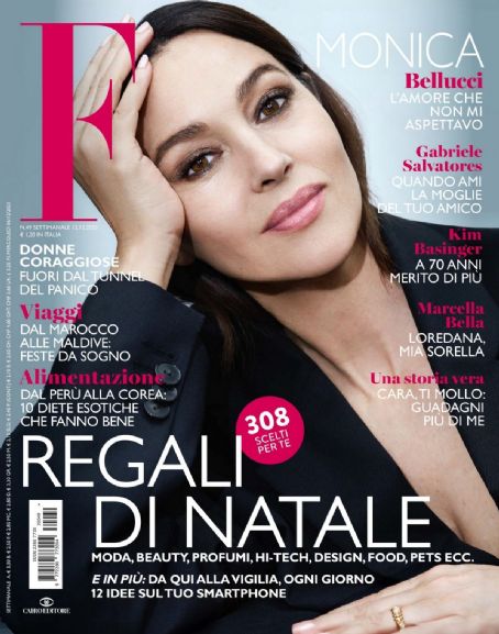 Monica Bellucci, F Magazine Magazine 12 December 2023 Cover Photo - Italy