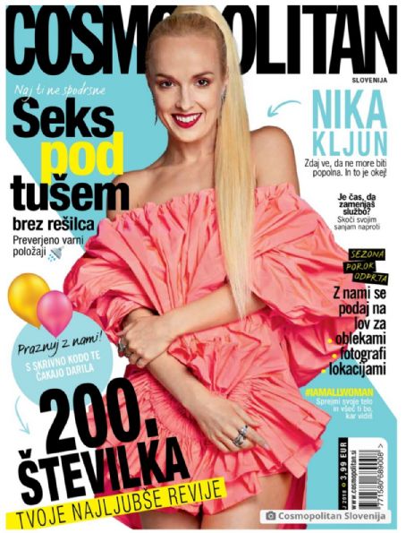 Nika Kljun Cosmopolitan Magazine May 2018 Cover Photo Slovenia