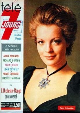 Romy Schneider, Télé 7 Jours Magazine 21 September 1974 Cover Photo ...