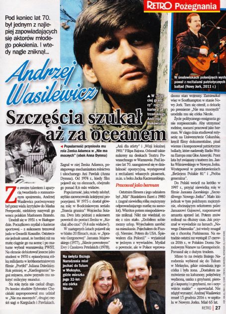 Andrzej Wasilewicz - Retro Magazine Pictorial [Poland] (January 2017)