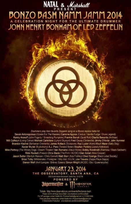 KORN, ANTHRAX, TWISTED SISTER, POISON Drummers Confirmed For Next 'Bonzo Bash'
