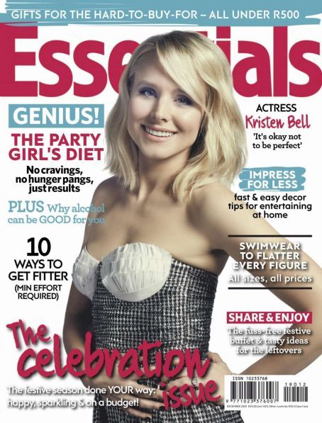 Kristen Bell, Essentials Magazine December 2019 Cover Photo - South Africa