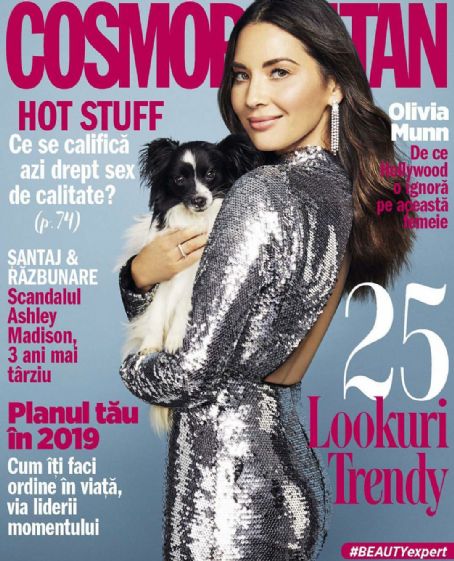 Olivia Munn - Cosmopolitan Magazine Cover [Romania] (January 2019)