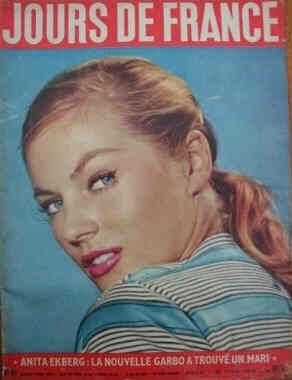 Anita Ekberg - Jours de France Magazine Cover [France] (2 June 1956)